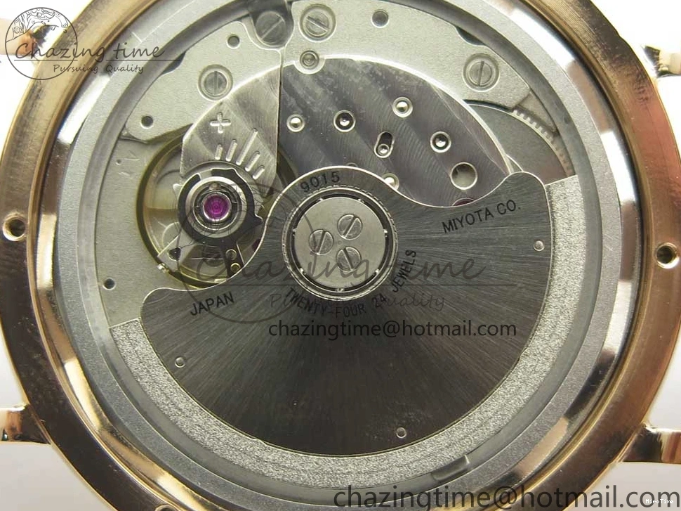 MIROTIME 0419 SportInspired Portofino IW458101 RG MK 1:1 Best Edition Gray Dial On Brown Leather Strap MIYOTA 7165